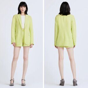 NWT Derek Lam 10 Crosby Wilson Relaxed Jacket 00 Celery